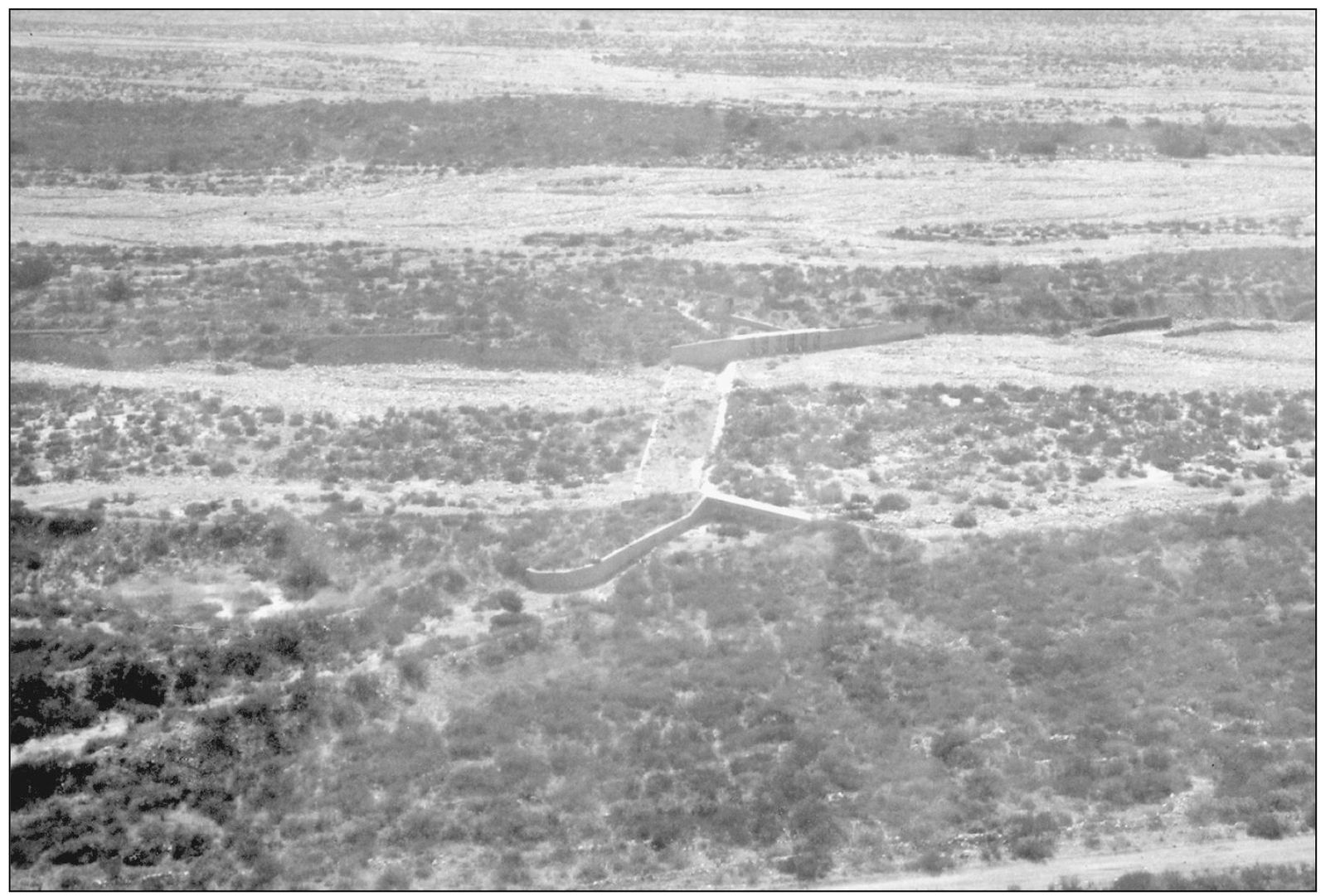 This 1930s aerial shot looks east at the 1930s dam area and gateways in Lytle - photo 9