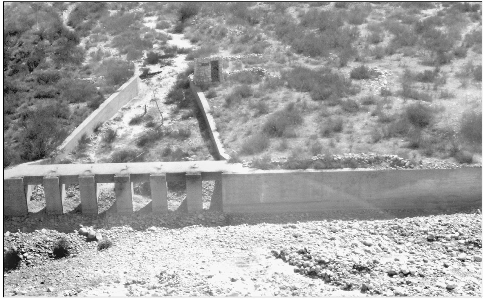 This view looks south from the I-15 Freeway at the main dam area with the - photo 10