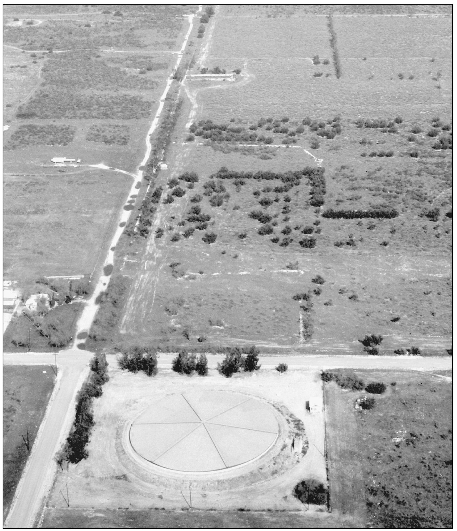 This aerial view shows the main Grapeland Irrigation District that ran along - photo 13