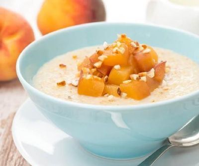 Ingredients 2 cups oats 1 cup coconut milk 3 cups water 1 cup peaches - photo 3