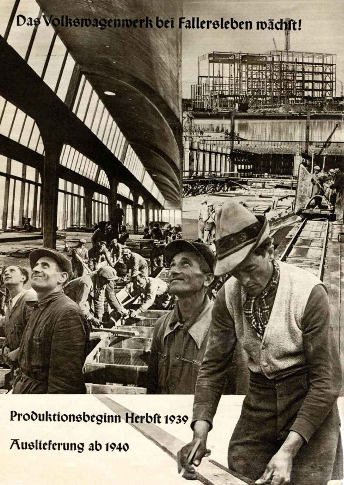 Nazi propaganda depicted starry-eyed construction workers gazing admiringly - photo 5