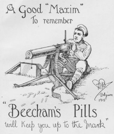 13 Advertisement for Beechams Pills with artwork by machine-gunner Bruce - photo 15