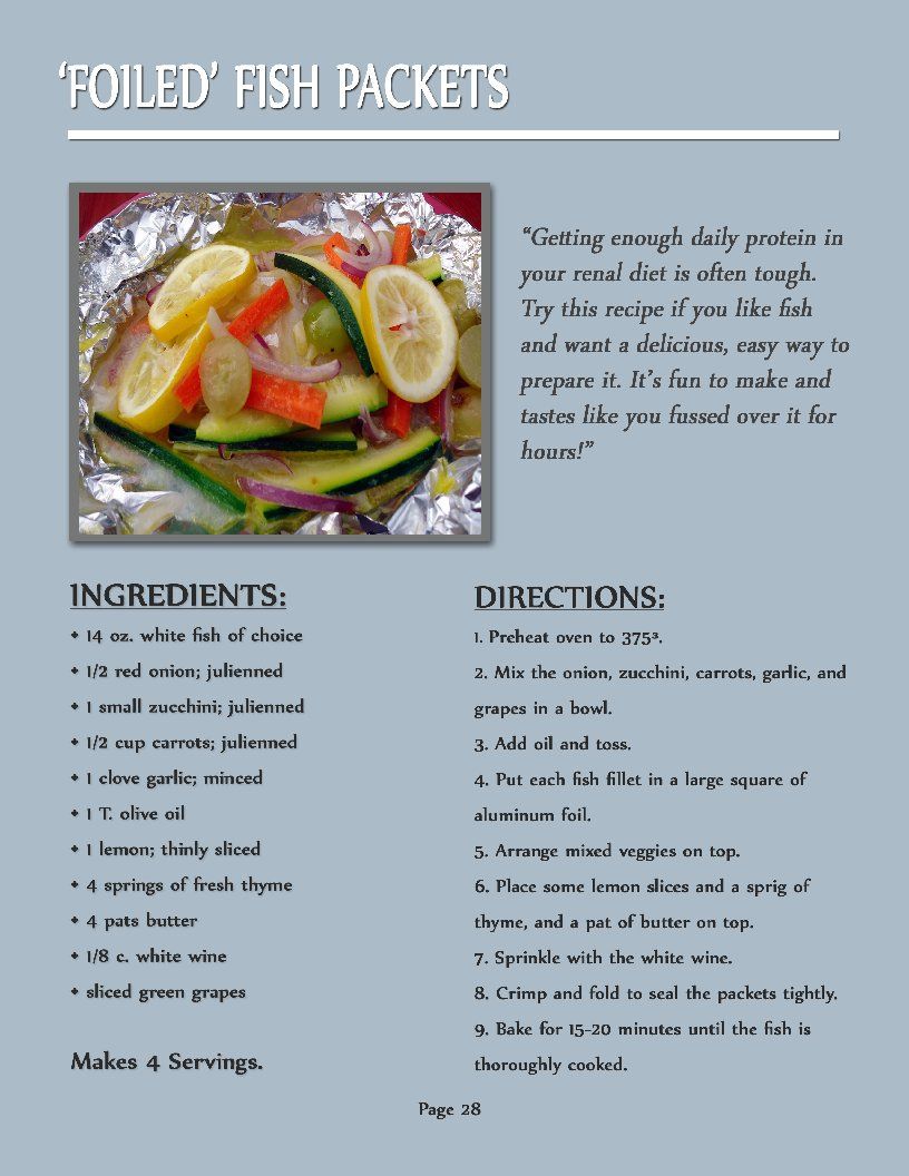 The Renal Survival Cookbook Easy Delicious Kidney-Friendly Recipes with Helpful Eating Hints - photo 28