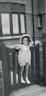Margaret aged three on the front gate at 68 Northwood Gardens Ilford Day - photo 3