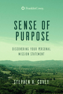 Covey - A Sense of Purpose