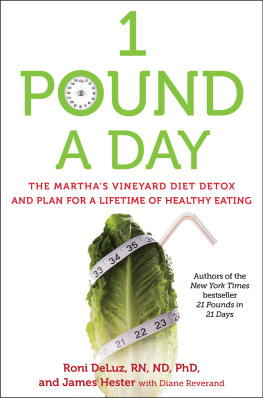 Hester James - 1 pound a day : the Marthas Vineyard diet detox and plan for a lifetime of healthy eating