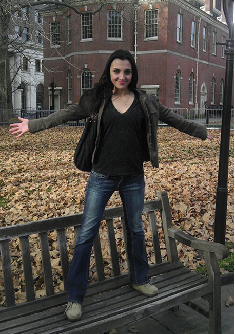 Julia Law in the park behind Independence Hall in November 2011 THERES A - photo 2