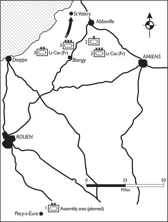 MAP 1 France 1940 1st Armoured Division under French command south of the - photo 3