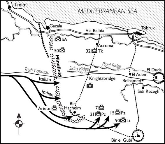 MAP 7 The Gazala Battlefield May-June 1942 MAP 8 a Gazala Battles Phase - photo 9