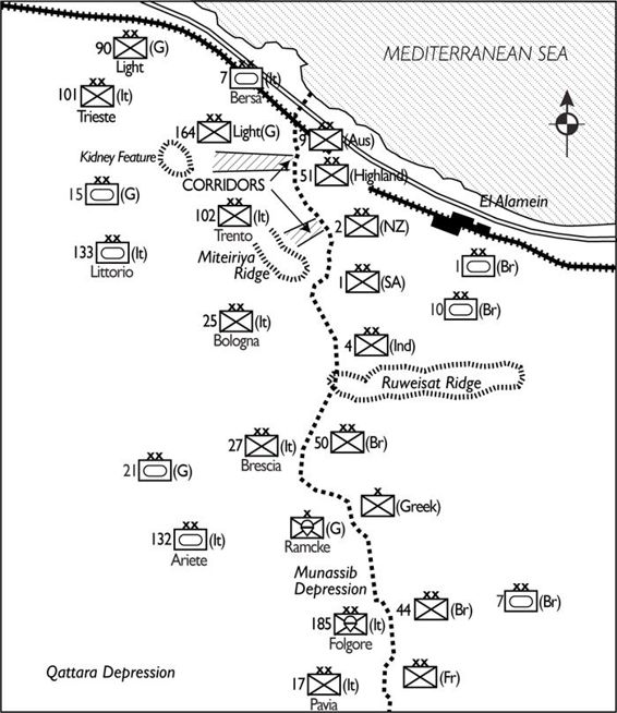 MAP 10 The final Battle of El Alamein the breakthrough plan Operation - photo 13