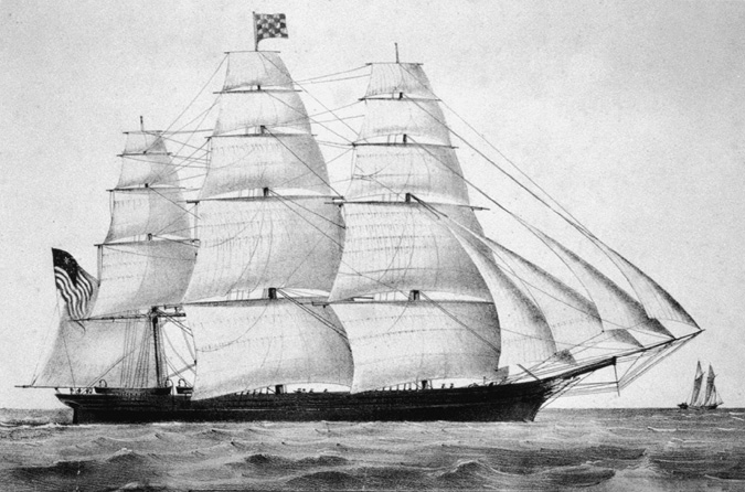 NEW YORK CLIPPER SHIP CHALLENGE N CURRIER 1850 T HE UNITED STATES - photo 8