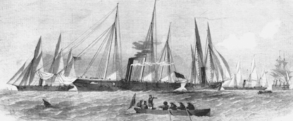 HMS Lynx Beagle and Arrow in the Baltic 1854 Allied ships off Cronstadt - photo 6