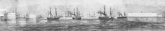 Allied ships off Cronstadt July 1854 HMS Hecla and Valorous during the - photo 7