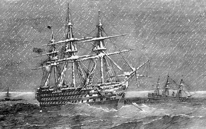 HMS Royal Albert during a severe winter gale off Sebastopol February 1855 A - photo 23