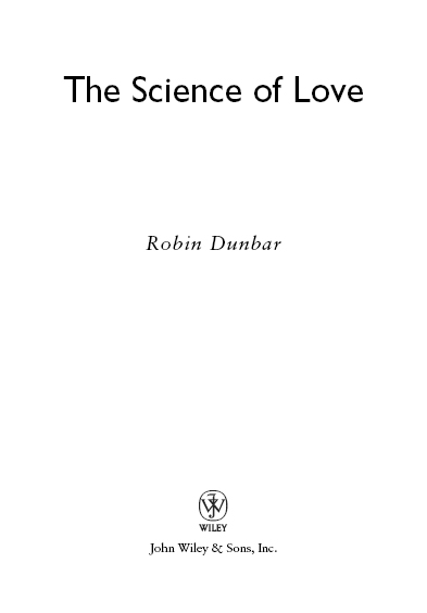 Copyright 2012 by Robin Dunbar All rights reserved Cover image science - photo 2