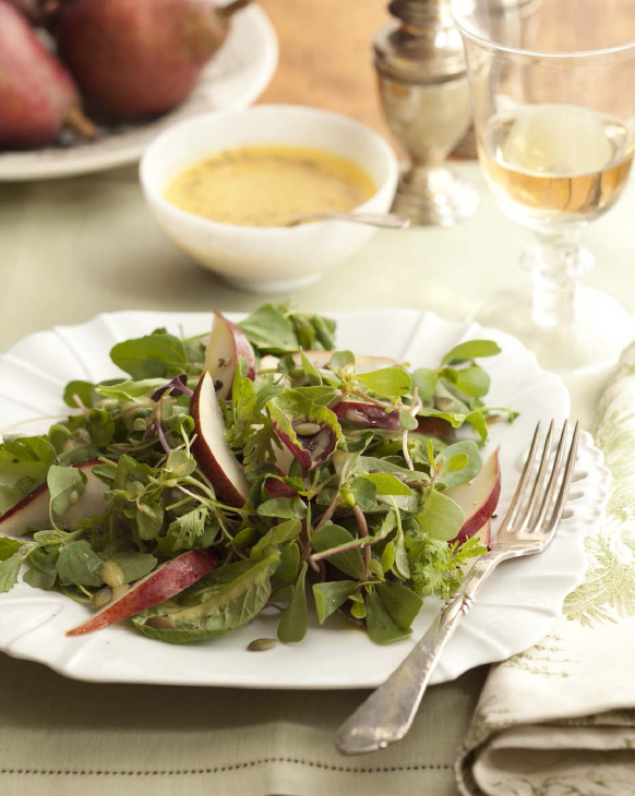 Mesclun with Pears and Pumpkin Seeds recipe Good Housekeeping GOOD FOOD - photo 2