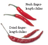 Chili peppers come in many shapes sizes and colors Fresh green and red Asian - photo 6