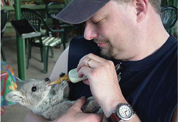 Australia Marty with Bonnie the silver wallaroo Photo by Deb Essen - photo 26