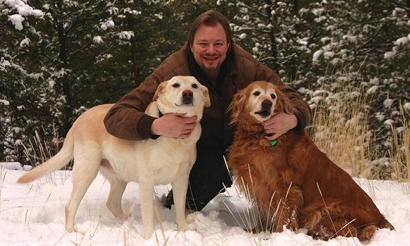 Marty with Annie and Kate at home in Montana Photo by Deb Essen Belize - photo 8