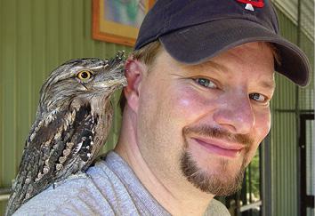 Australia Marty with Frog the tawny frogmouth Photo by Deb Essen - photo 25