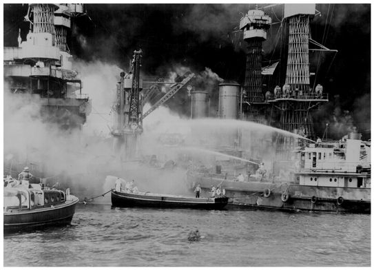 Captured Japanese photograph taken aboard a Japanese carrier before the attack - photo 5