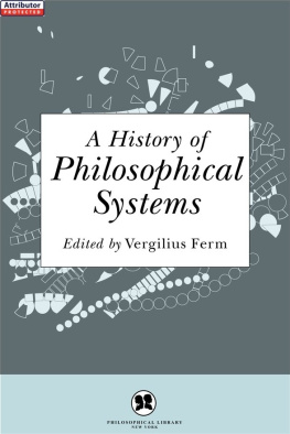 Ferm - A history of philosophical systems