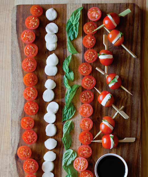 Bite-Size CAPRESE SKEWERS makes 24 Everyones had caprese salad before but - photo 9