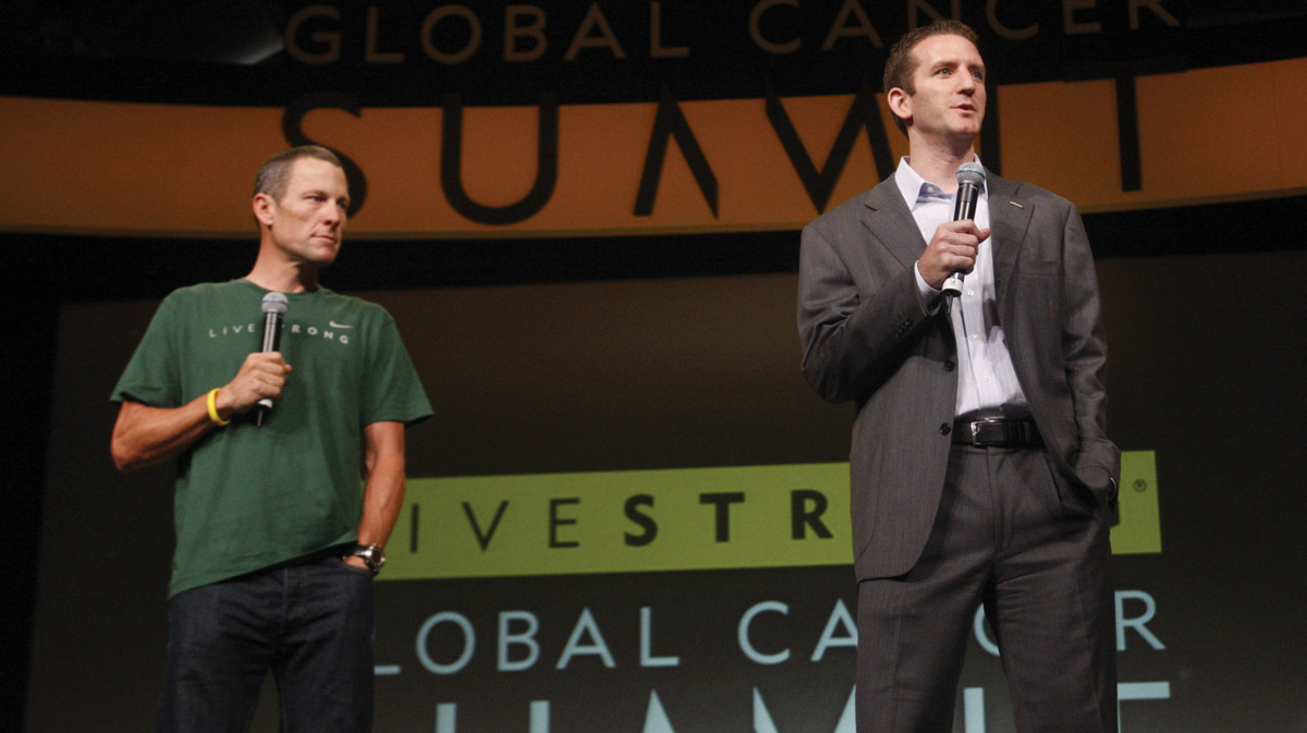 Lance Armstrong and Doug Ulman LIVE STRONG When we were diagnosed as young - photo 4