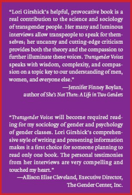 Girshick Lori B Transgender Voices: Beyond Women and Men