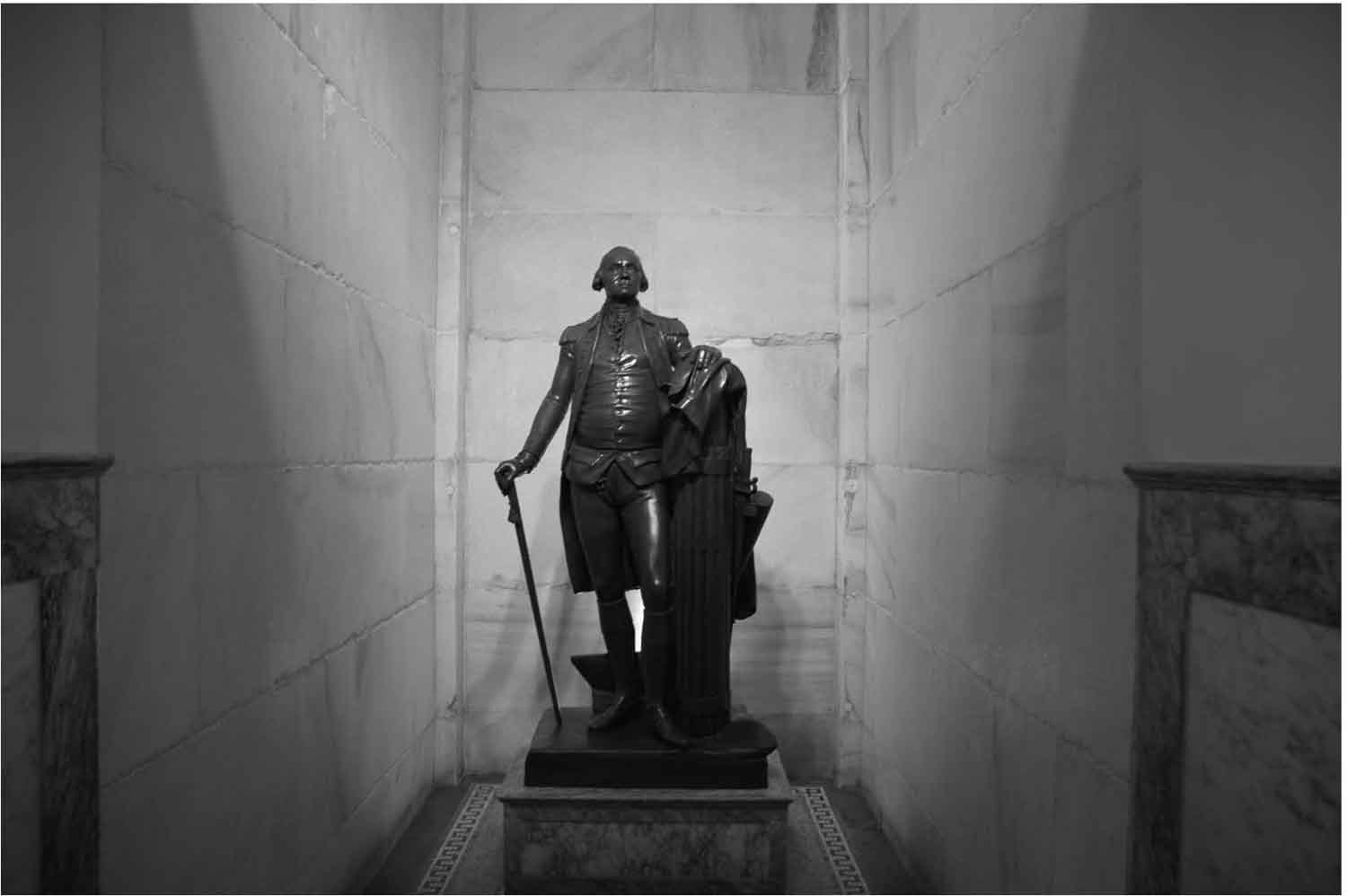 Statue of George Washington inside the Monument bearing his name Because the - photo 5