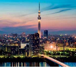 Tokyo Skytree towers above eastern Tokyo Observation deck at Roppongi Hills - photo 2