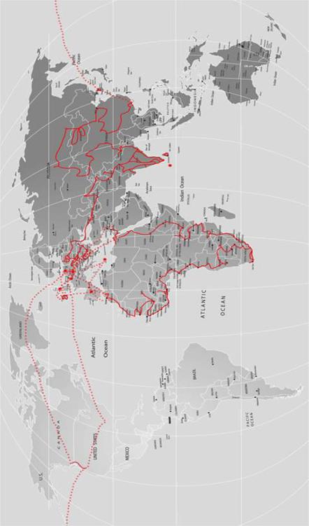 Map Legend 050505 230705 Dotted lines Flights Solid Lines Travel by - photo 2