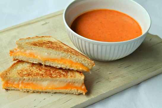 Classic Grilled Cheese with Roasted Tomato Soup Cheddar and Monterey Jack - photo 3