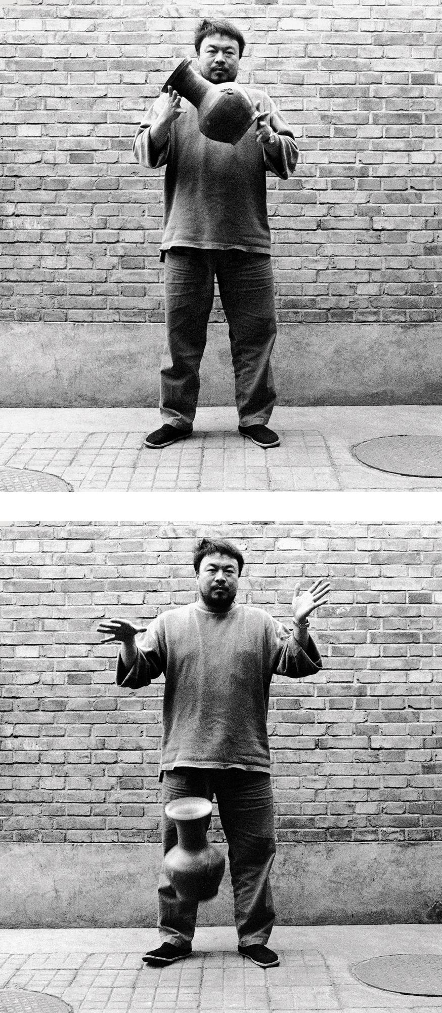 Ai Weiwei Dropping a Han Dynasty Urn 1995 Three gelatin silver prints Among - photo 2