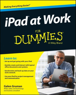 Gruman IPad at work for dummies