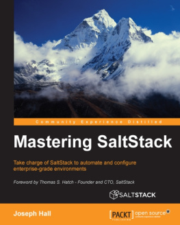 Hall Mastering SaltStack : take charge of SaltStack to automate and configure enterprise-grade environments