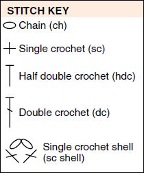 Row 1 WS Ch 68 sc shell see Special Stitch in 3rd ch from hook beg 2 sk - photo 6