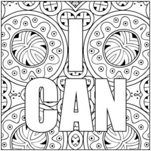 SHAWN HANSEN ColoringToCalmcom Artistic Affirmations Volume Two I Can is - photo 1