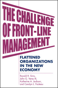 title The Challenge of Front-line Management Flattened Organizations in - photo 1