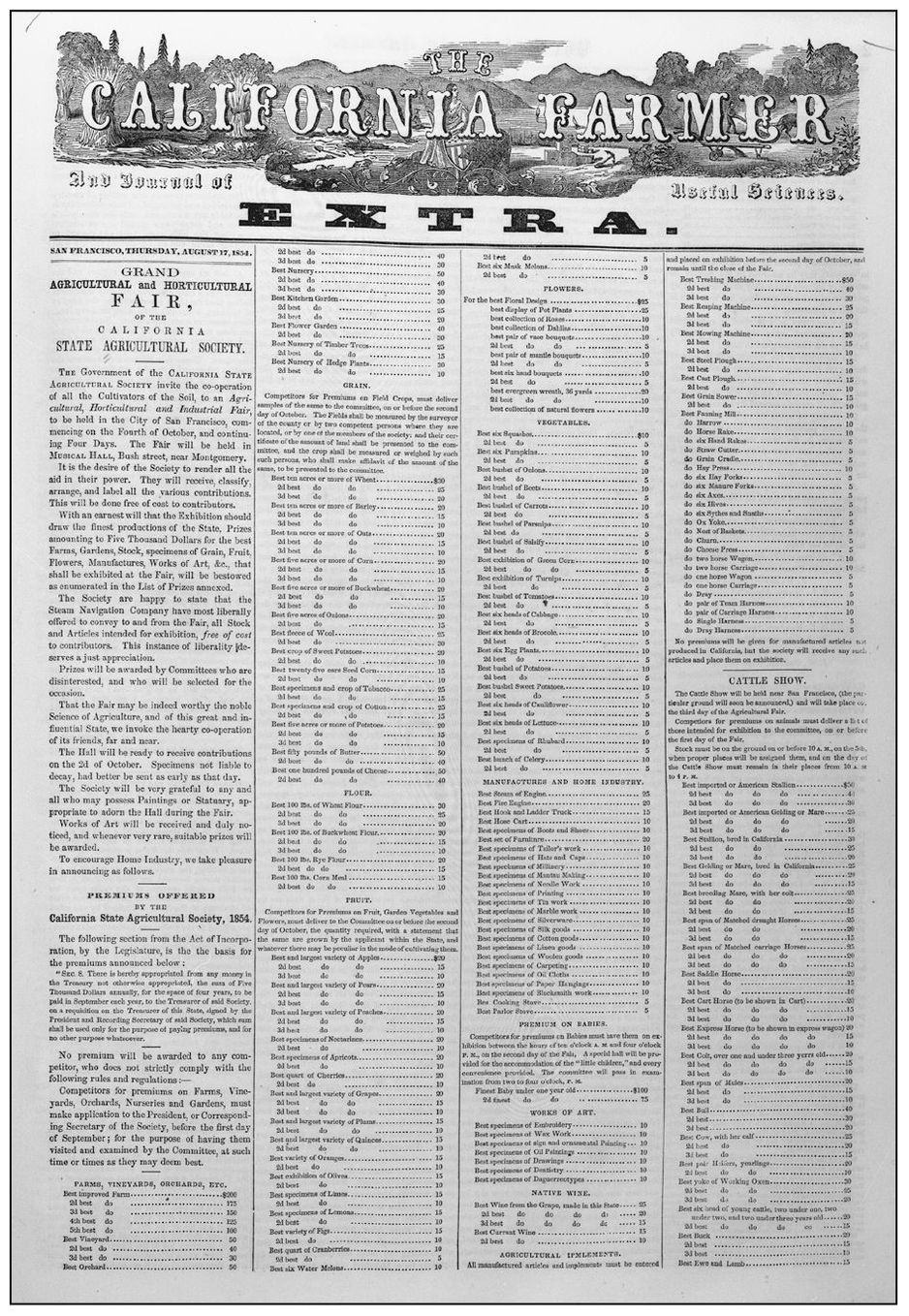 The first annual state agricultural exposition authorized by the California - photo 3