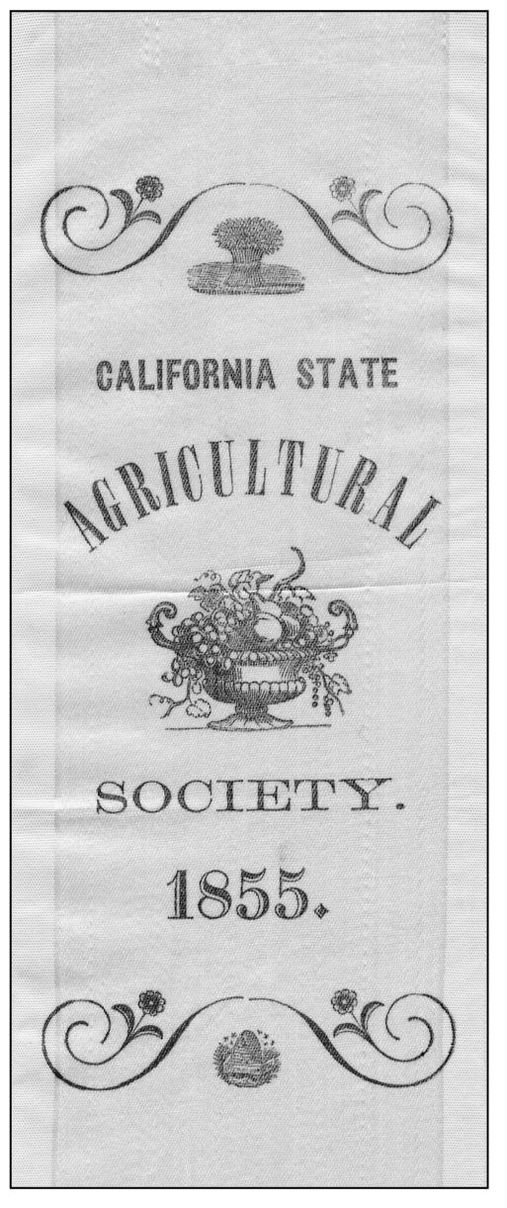 This ribbon is from the 1855 fair held in Sacramento The ribbon is white silk - photo 7