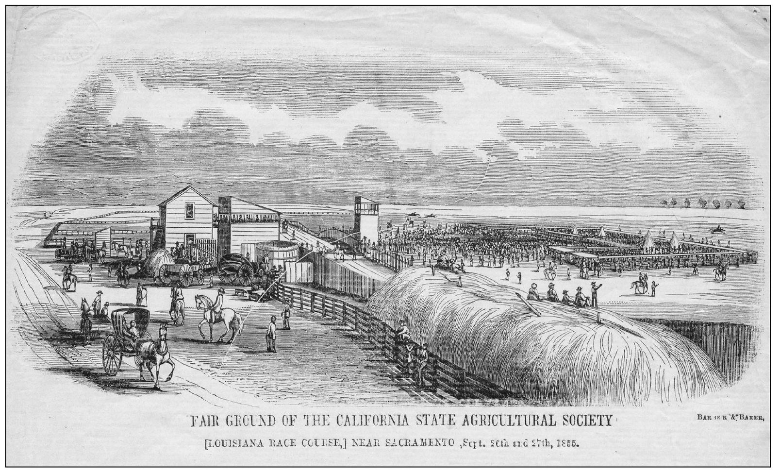 While the main exhibition was held in Sacramento the stock show of 1855 was - photo 9