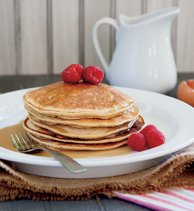 I love these pancakes topped with berries and maple syrup but theyre also - photo 9