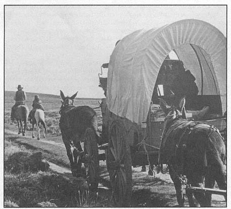 A re-enactment shows what it must have been like traveling by wagon train along - photo 4