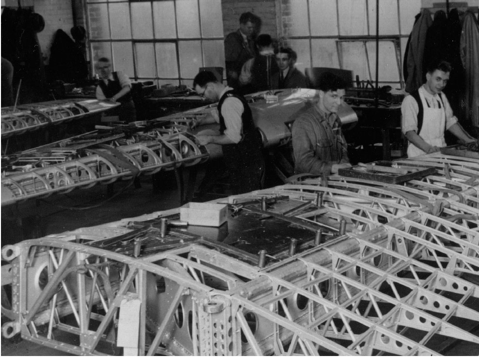 Assembling the wings of the prototype Hawker Hurricane at Kingston London in - photo 6