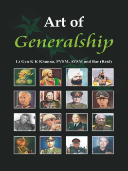 Khanna - Art of generalship