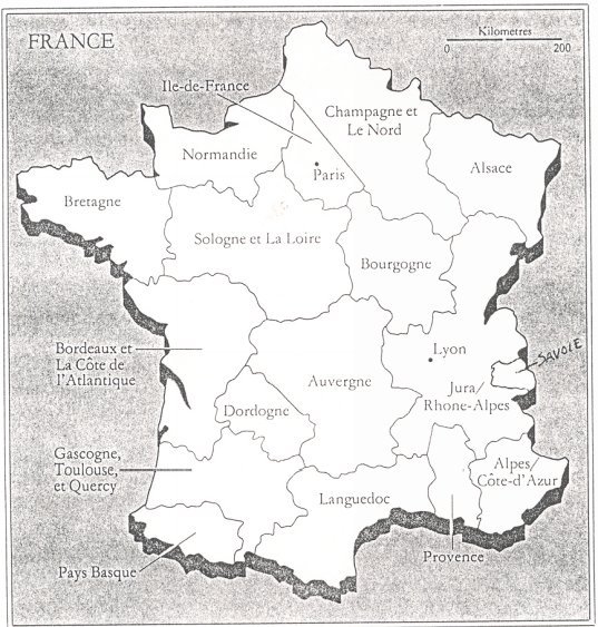 Map of French Regions Part I Whats Cooking Chapter 1 Appetizers Cuisine - photo 1