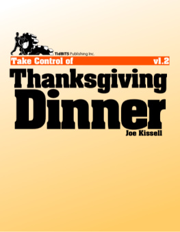 Kissell Take Control of Thanksgiving Dinner