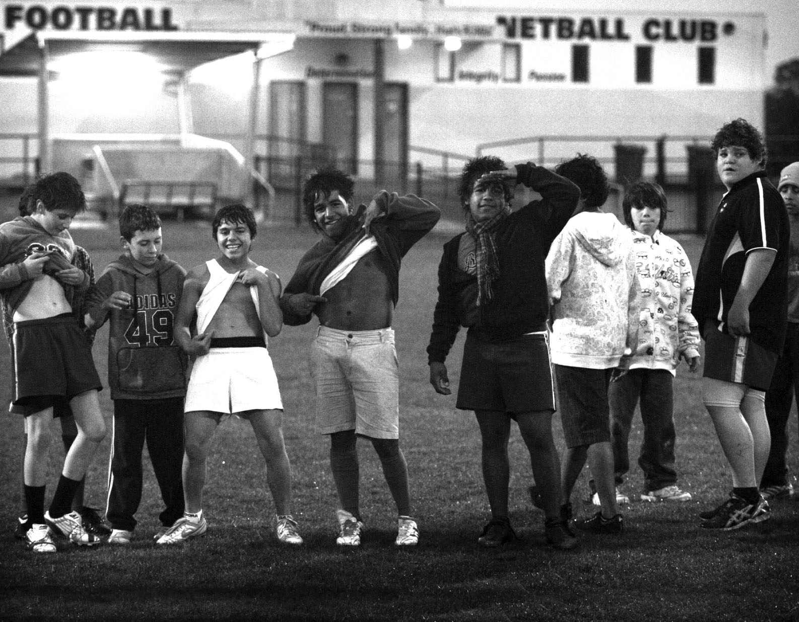 Kids at the Rumbalara Football Netball Club in Shepparton Victoria re-enact - photo 4