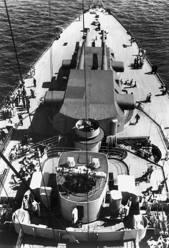 Tirpitz Quarterdeck and after main turrets June 1941 The after fire-control - photo 18